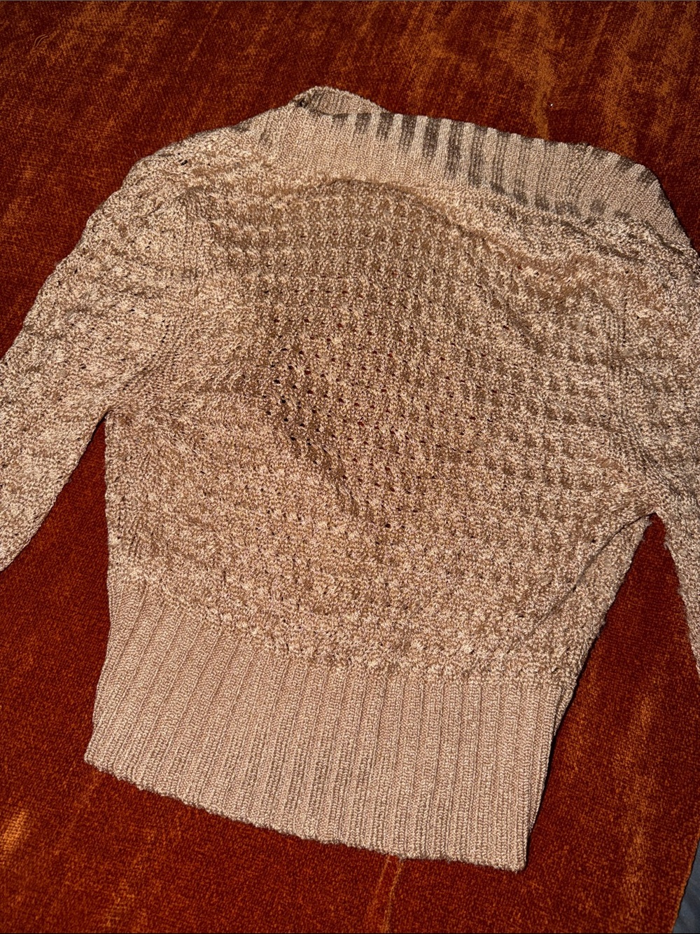 bebe Metallic RoseGold Knit Shawl Collar Cardigan with Gold Buttons | S | Used - Picture 7 of 13